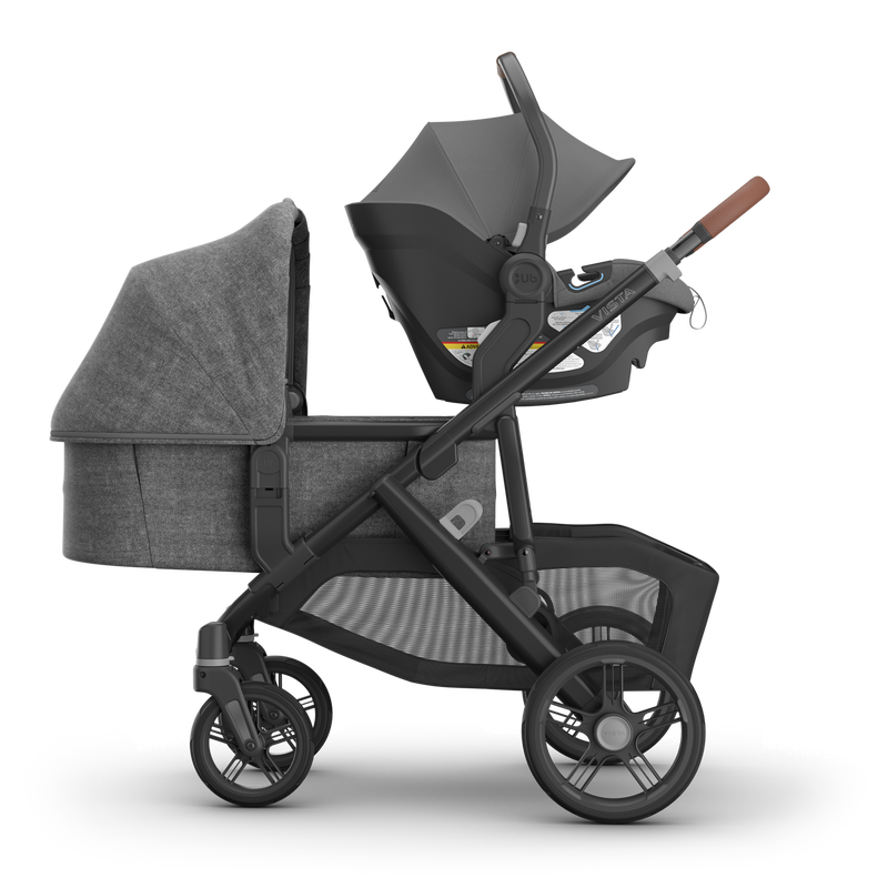 Uppababy Vista V3 Double Stroller with car seat compatibility