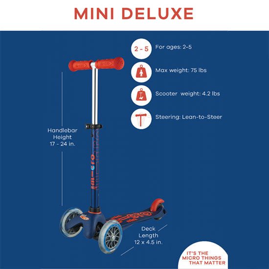 Micro Scooter Mini Deluxe Specs