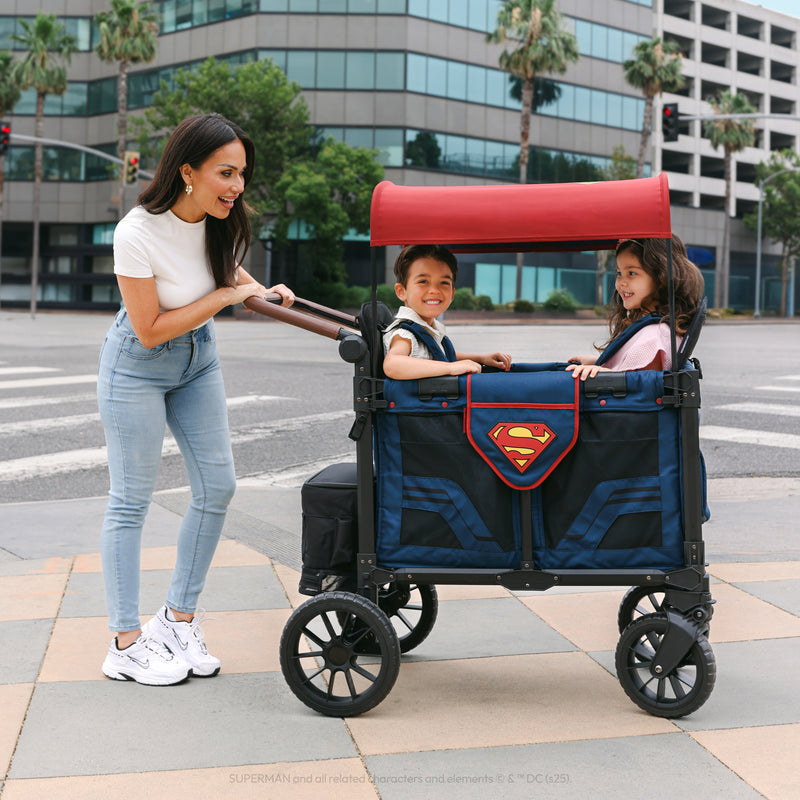 Wonderfold Superman Stroller Wagon - Double (2 Seater) - Lifestyle Image