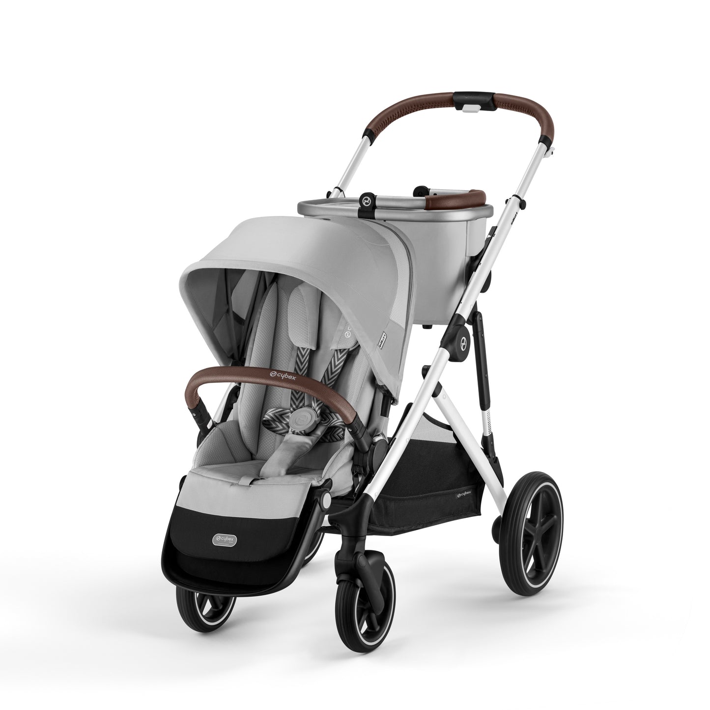 Cybex Gazelle S 2 single to double stroller in grey