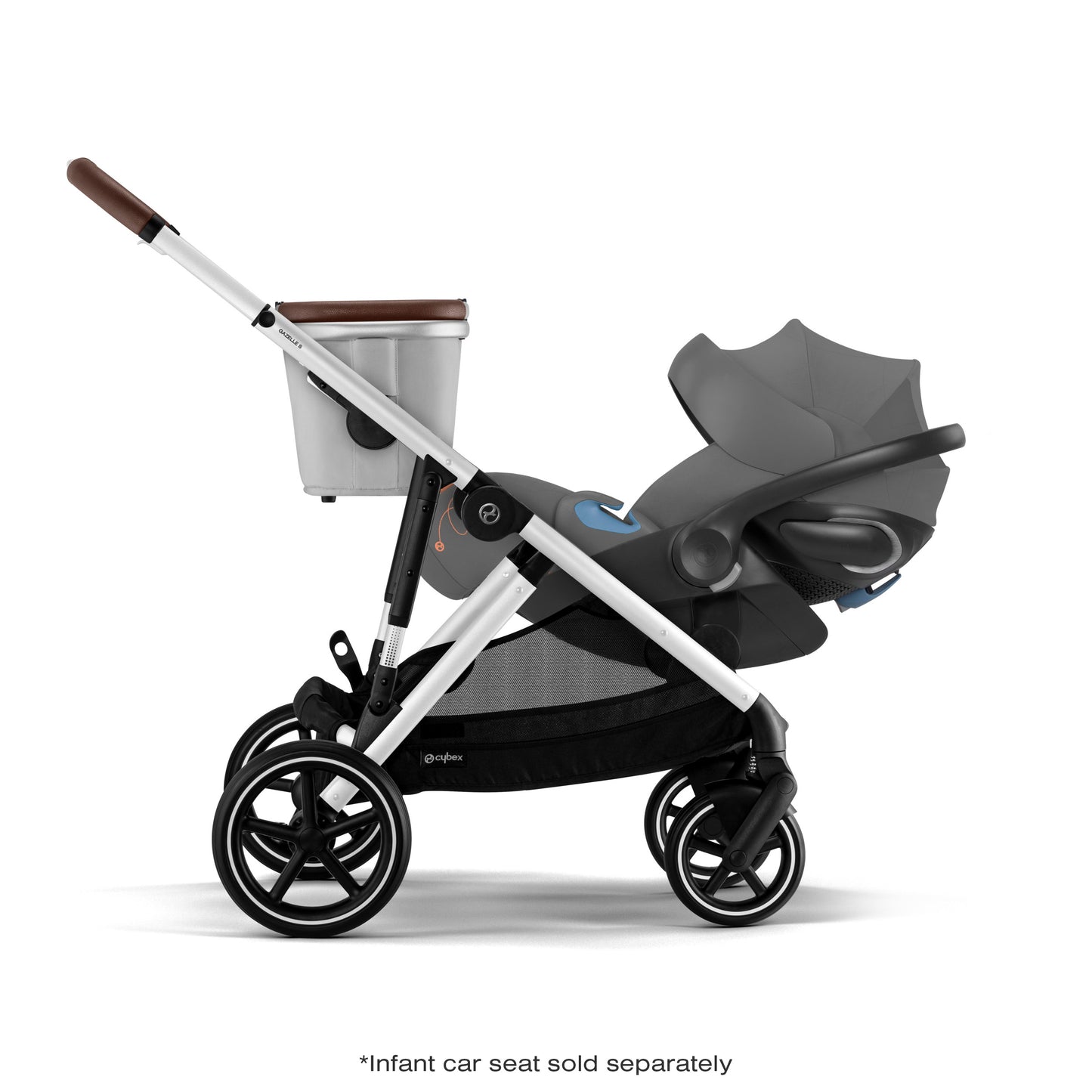 Cybex Gazelle S double with car seat and basket