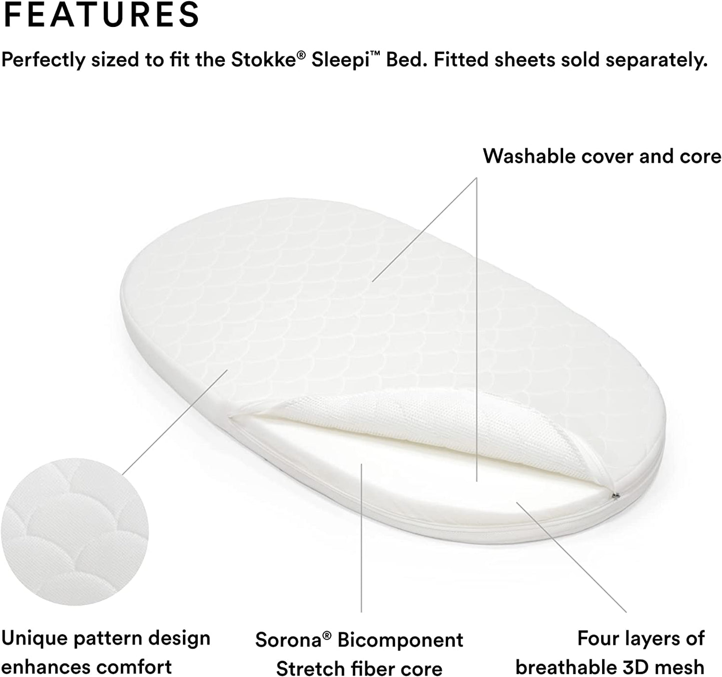 Stokke Sleepi Bed Mattress V3 ships for free