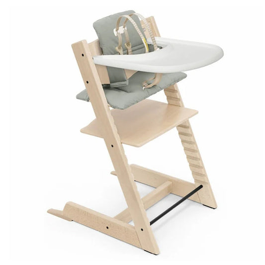 Stokke Tripp Trapp Highchair with Cushion and Tray is a great baby registry gift.