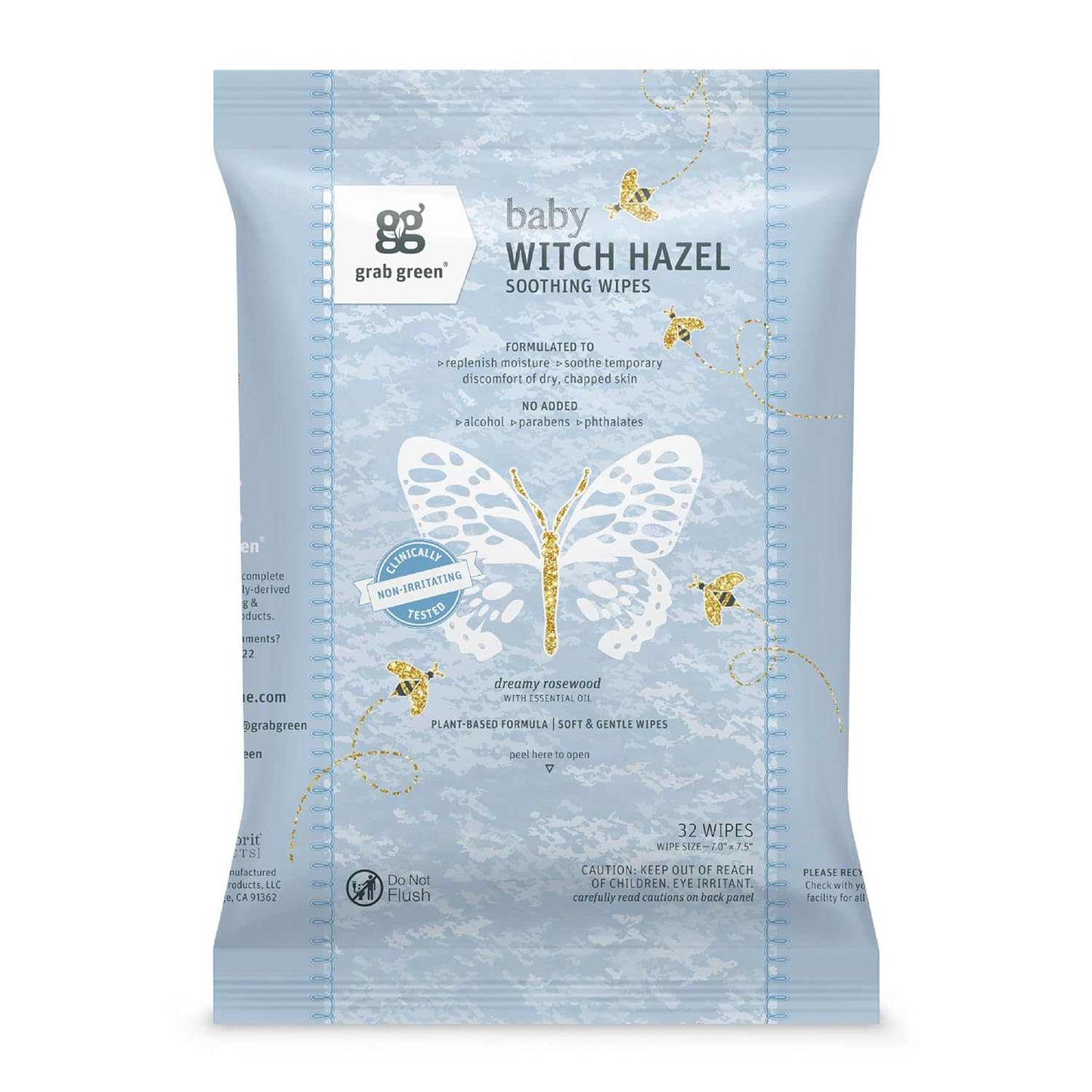 Grab Green Baby Witch Hazel Soothing Wipes