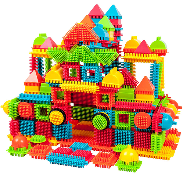 PicassoTiles PTB240 240pcs Bristle Shape 3D STEM Building Blocks