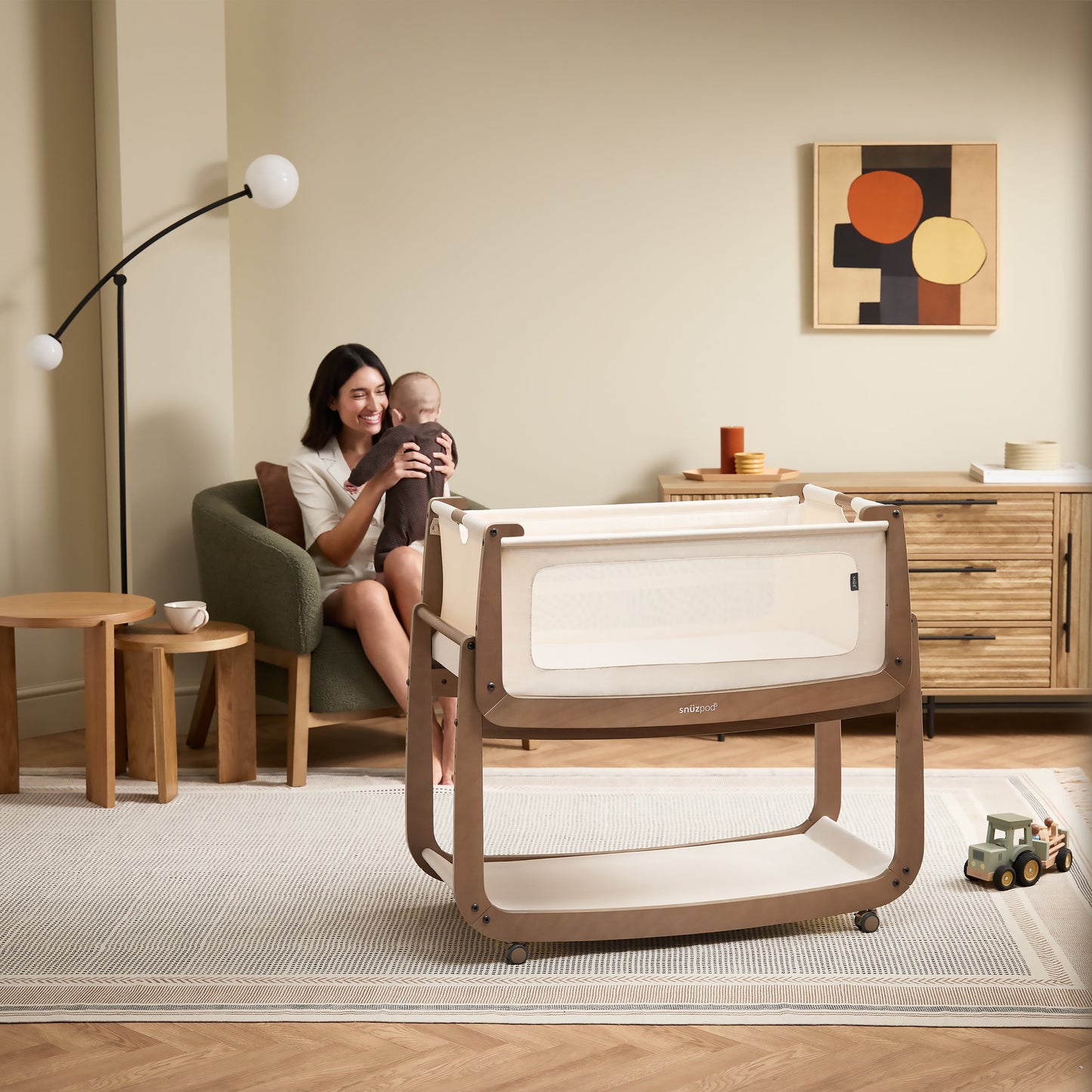Snuz SnuzPod5 Bedside Crib Walnut