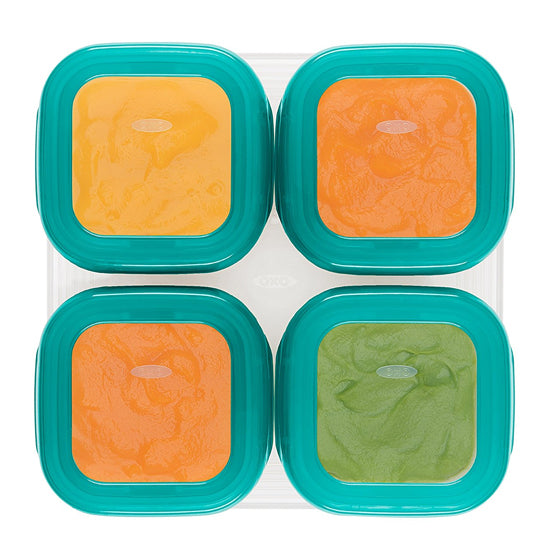 OXO TOT Plastic Baby Blocks Freezer Storage Containers (4 OZ) -4