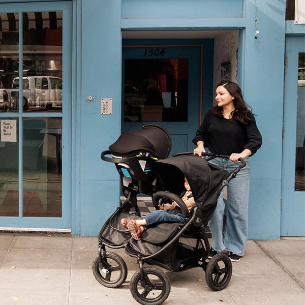 Bumbleride Indie Twin + Clek Liing Travel System Lifestyle