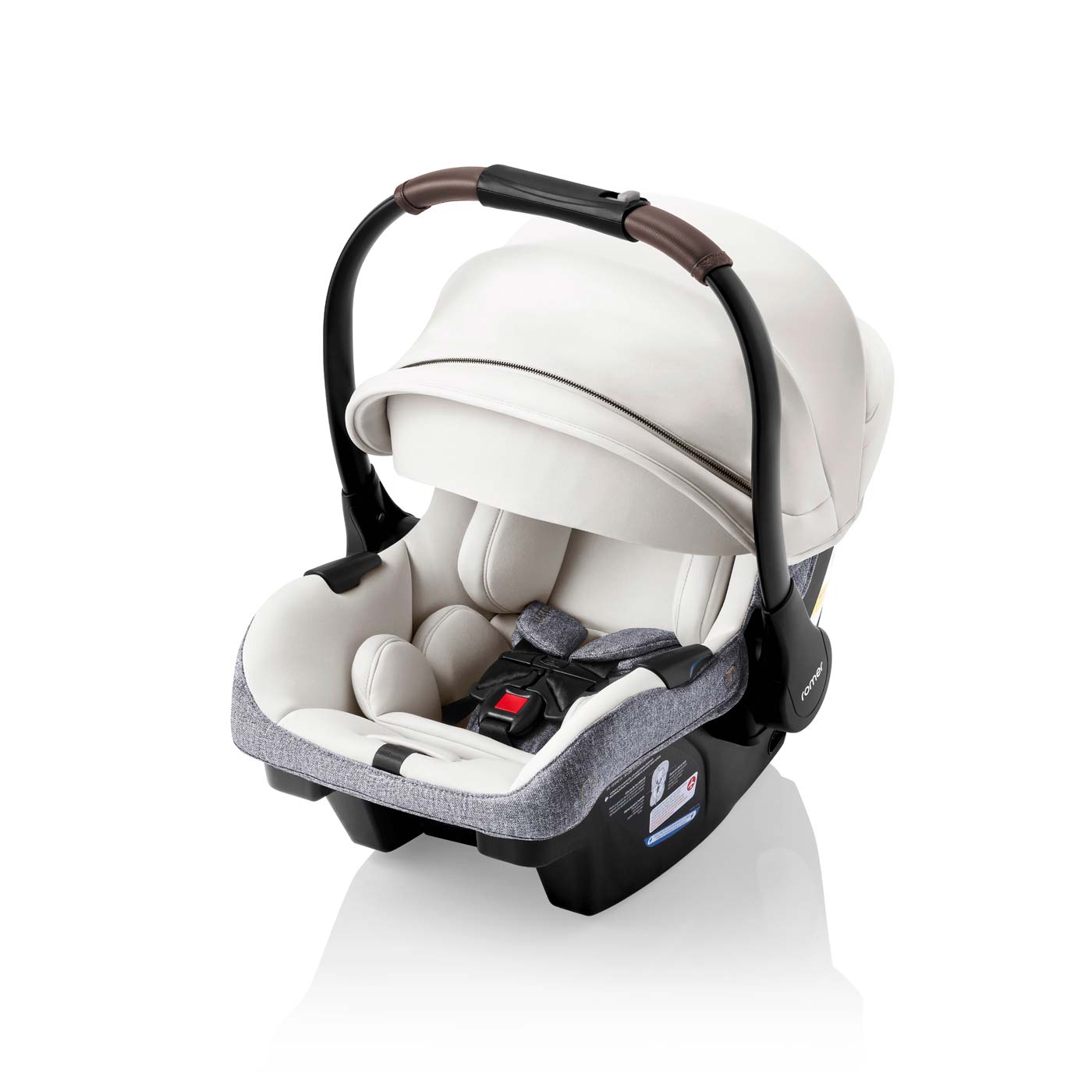Romer Juni Infant Car Seat with Versa Base, SecureLoc Technology, Luxury Cover - Pearl