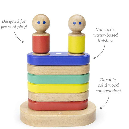 Tegu Magnetic Floating Stacker Building Block Set - Big Top Learning