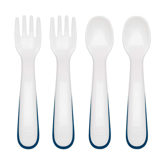 OXO Tot Fork and Spoon Training Set - Navy_thumb1