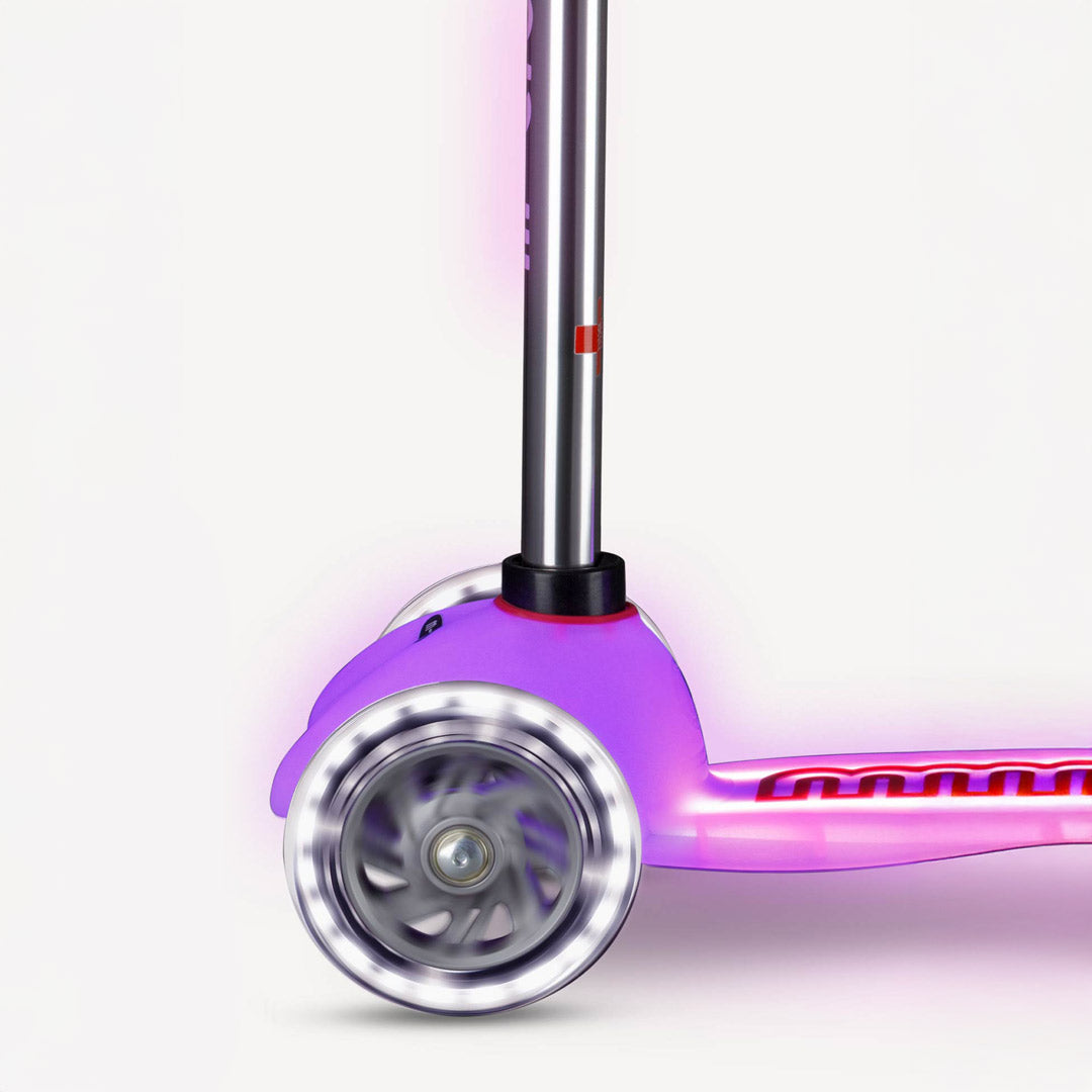 Micro Kickboard Mini Glow Plus LED Scooter - Frosty Pink