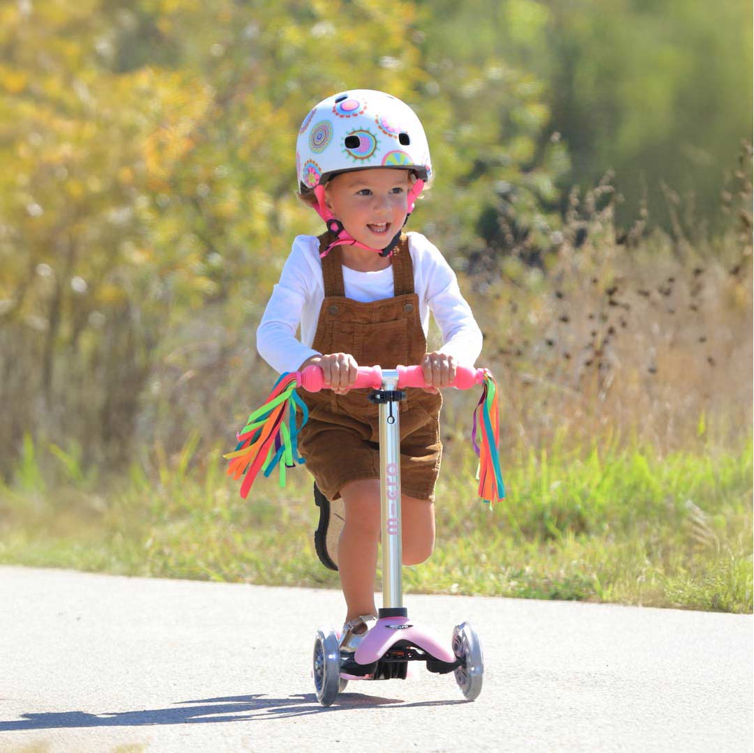 Micro Kickboard Mini Glow Plus LED Scooter - Frosty Pink