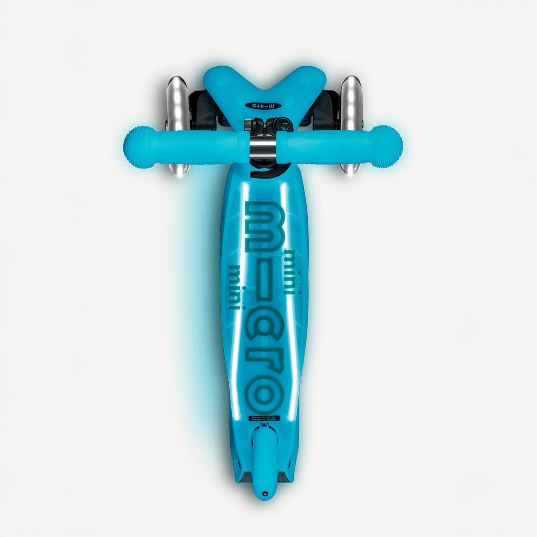 Micro Kickboard Mini Glow Plus LED Scooter - Glacier Aqua