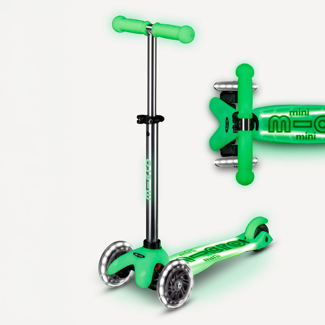 Micro Kickboard Mini Glow Plus LED Scooter - Icy Lime