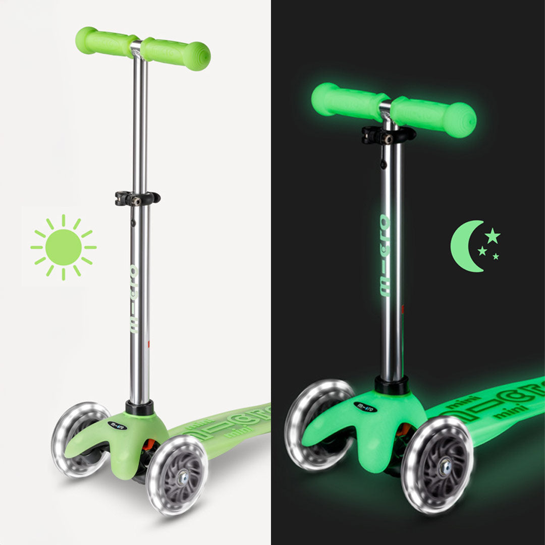 Micro Kickboard Mini Glow Plus LED Scooter - Icy Lime