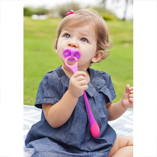 Boon Hitch Pacifier Teether - Blue/Orange