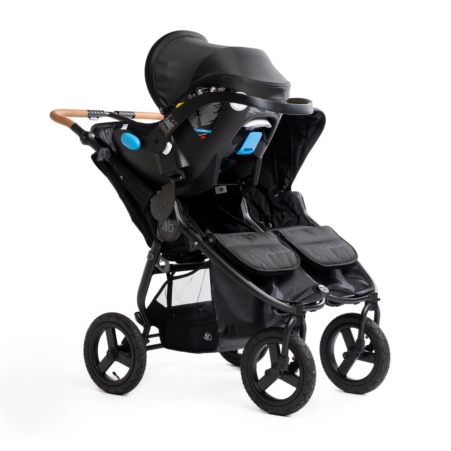 Bumbleride Indie Twin + Clek Liing Travel System Installed