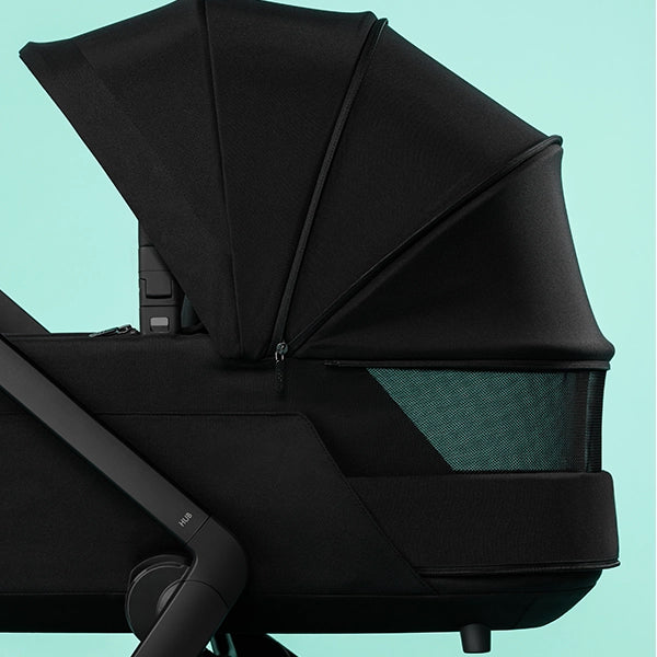 Joolz Hub² Compact Lightweight Stroller with Newborn Carry Cot in Space Black with Ventilation