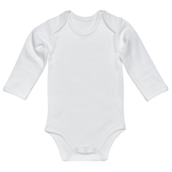 Under the Nile L/S Lap Shoulder Babybody - Off White_thumb1