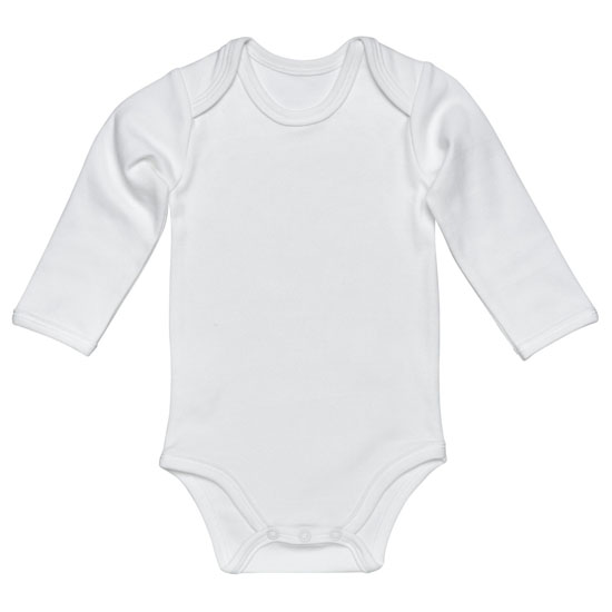 Under the Nile L/S Lap Shoulder Babybody - Off White Product