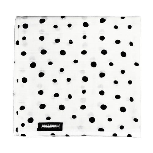 Innobaby Dono&Dono Light Muslin Cuddle Blanket - Black Etoile