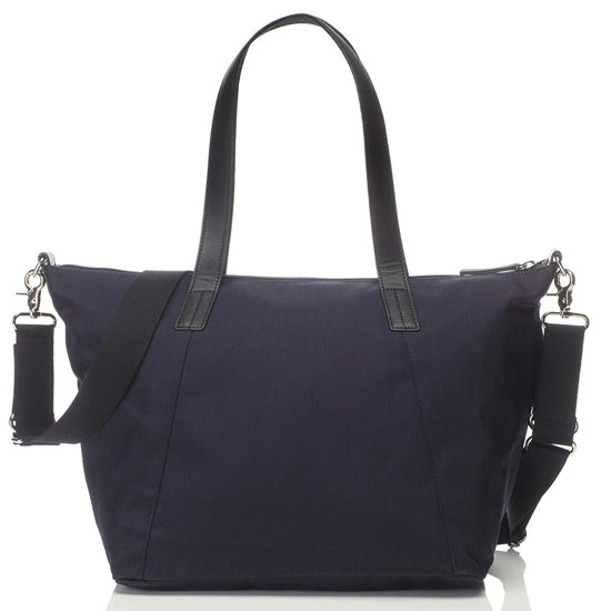Storksak Noa Luxe Changing Bag - Midnight Blue Back of Product Photo