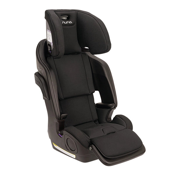 Nuna LUMN Harness Booster Car Seat in Caviar with no Harness