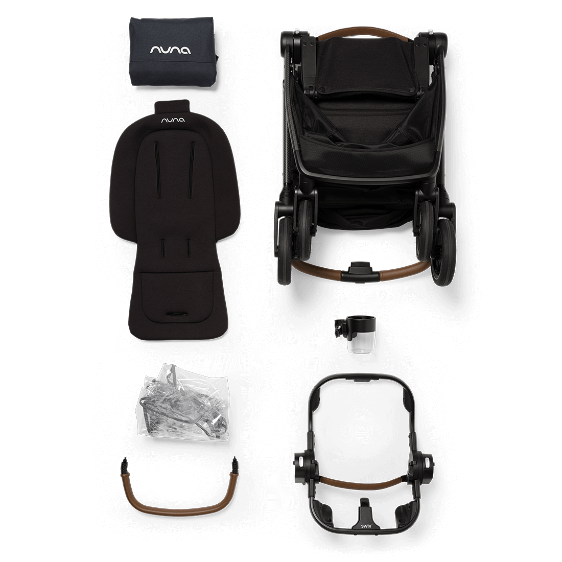 What's included Nuna Swiv + Pipa Rx Travel System