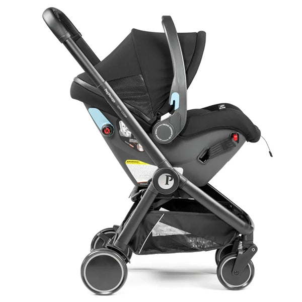 Peg Perego City Loop Stroller + Primo Viaggio Urban Mobility Infant Car Seat Travel System Forward Facing Infant Car Seat Profile View