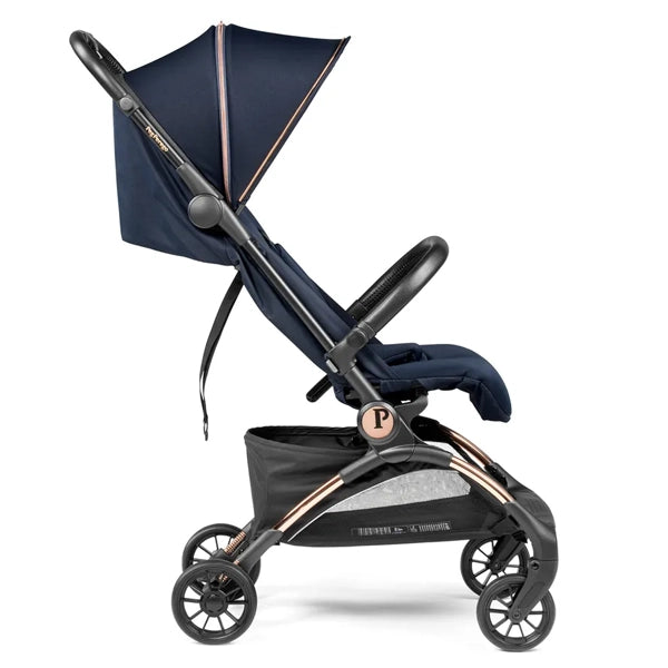 Peg Perego Volo Travel Stroller in Blue Shine Profile Product Image