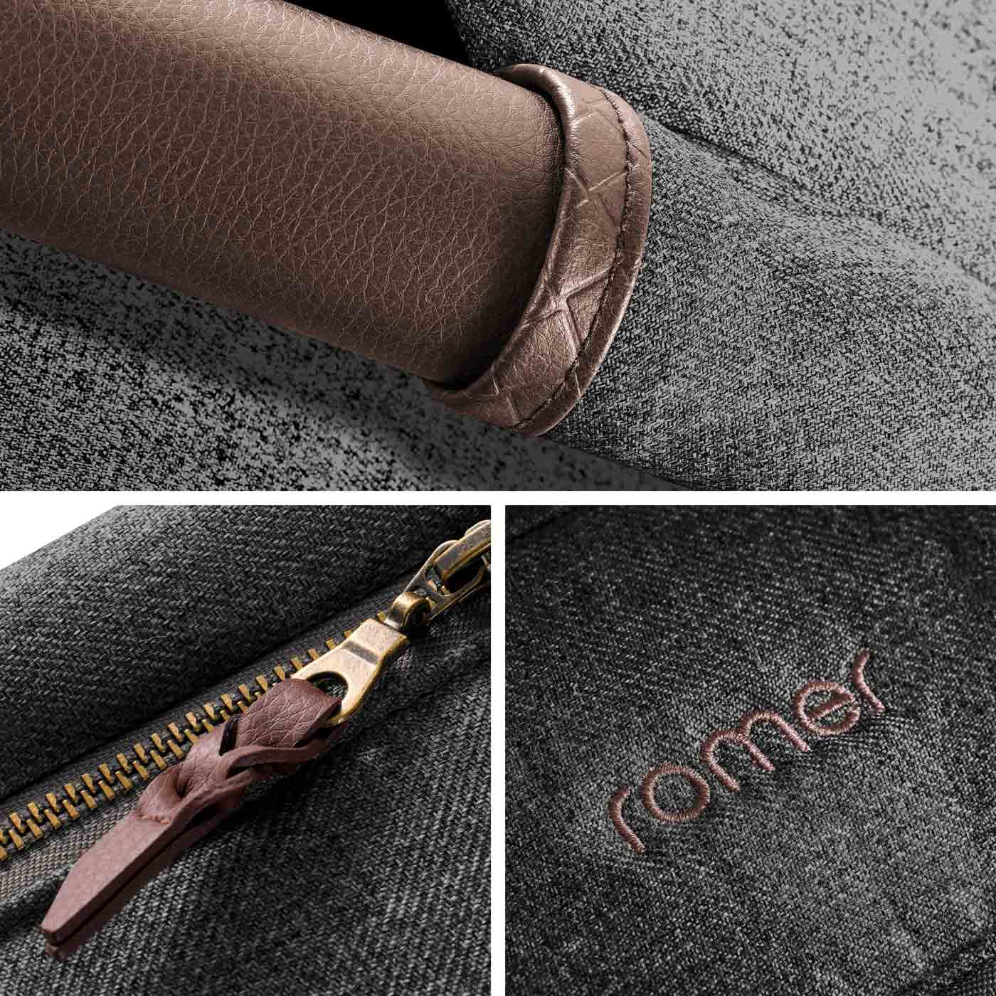 Romer Tura Stroller, Portable Toddler and Baby Stroller + Stroller Bassinet - Peppercorn