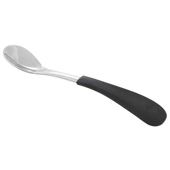 Avanchy Stainless Steel Infant Feeding Spoons (2 Pack) - Black_thumb1