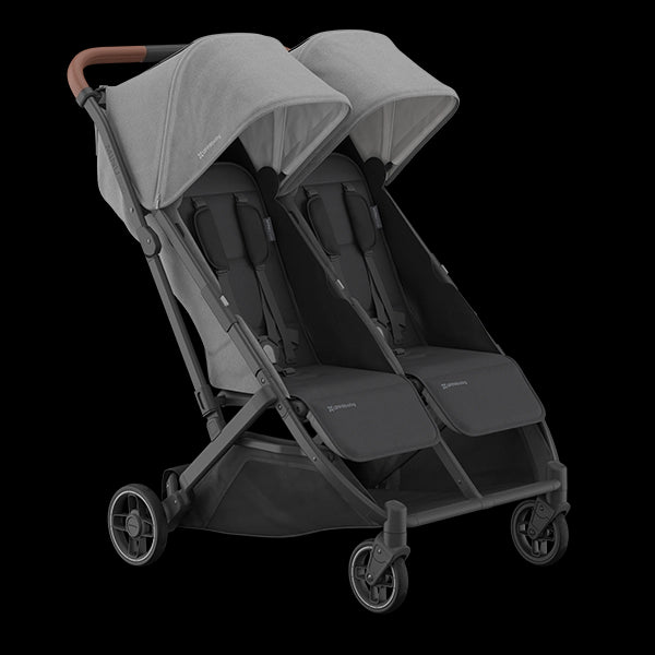 UPPAbaby Minu Duo Side-by-Side Compact Double Stroller in Greyson