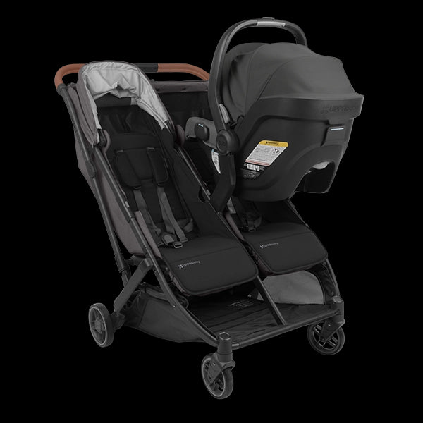 UPPAbaby Minu Duo Side-by-Side Compact Double Stroller in Jake with ICS