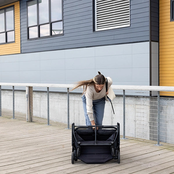 UPPAbaby Minu Duo in Jake Folded Lifestyle