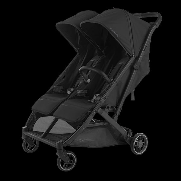 UPPAbaby Minu Duo Side-by-Side Compact Double Stroller in Jake with Bumper Bar Sold Separately