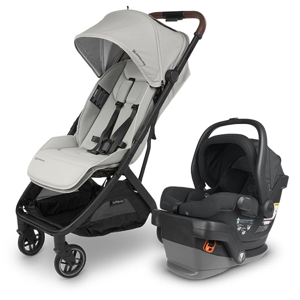 UPPAbaby Minu V3 in Savannah with Mesa V2 in Jake Travel System