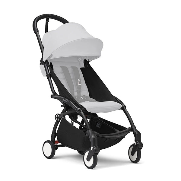 Stokke YOYO3 Stroller Frame in Black with Optional YOYO 6+ Color Pack Sold Separately