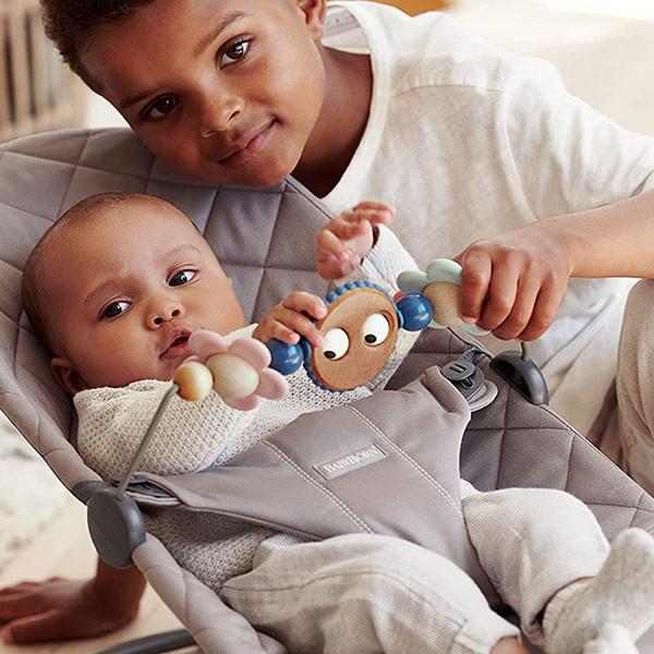 Baby Bjorn Baby Bjorn Toy for Bouncer - Googly Eyes Pastel