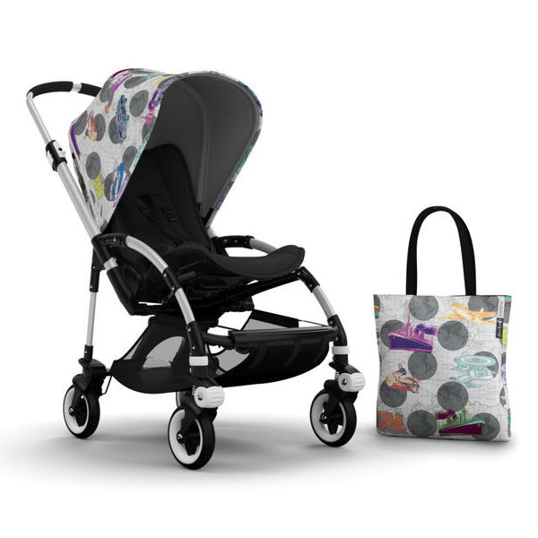 Bugaboo Bee 3 Andy Warhol Accessory Pack - Globetrotter/Dark Grey Ships now