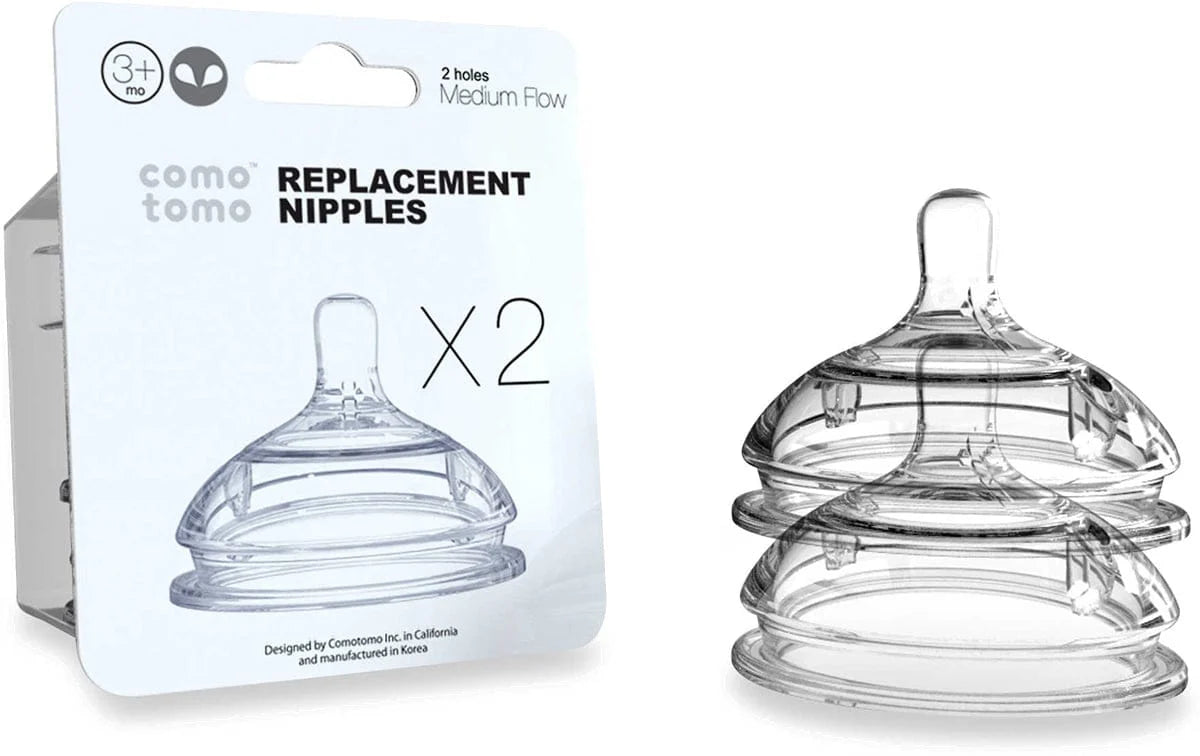 Comotomo Nipple Pack - Medium Flow - 2 pack