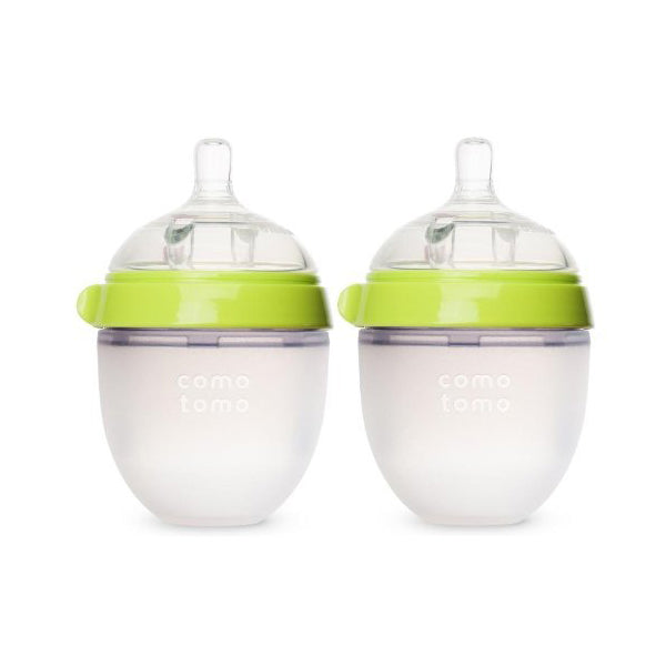 Comotomo Natural Feel Baby Bottle - 5 oz - Green (2 Pack) Product