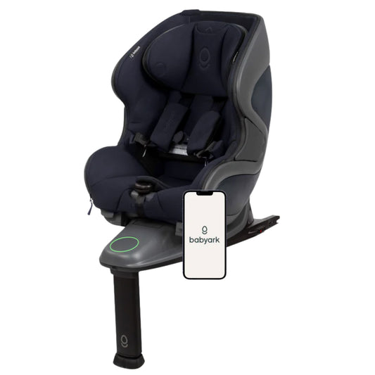 Babyark Smart Convertible Car Seat Hero Image in Charcoal Grey / Midnight Blue Seat