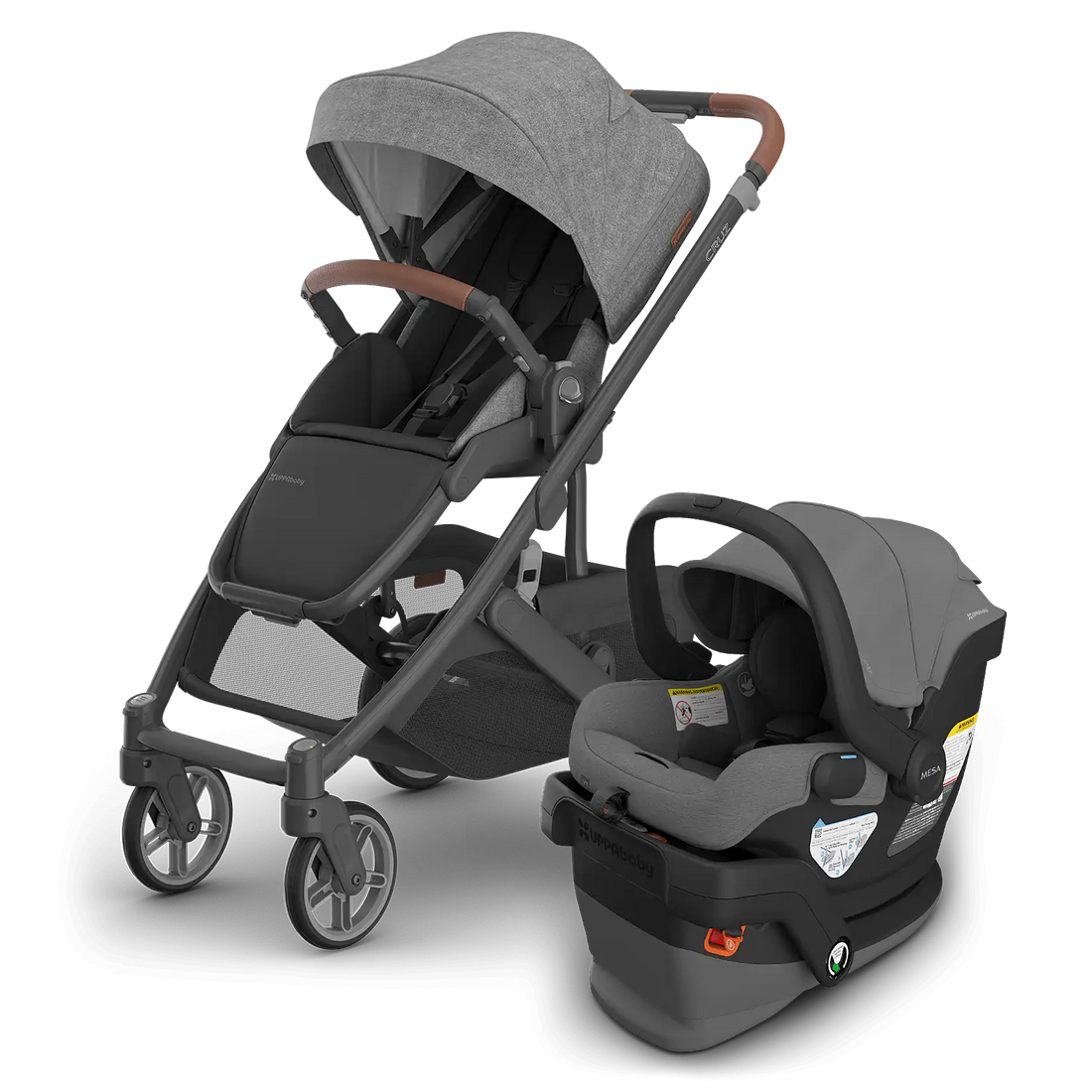 
Uppababy Cruz® V3 + Mesa® V3 Travel System - Greyson