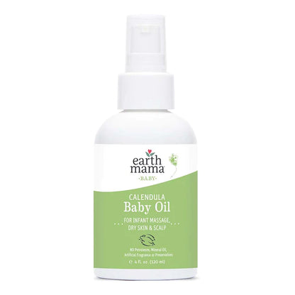 Earth Mama Calendula Baby Oil - 4 oz