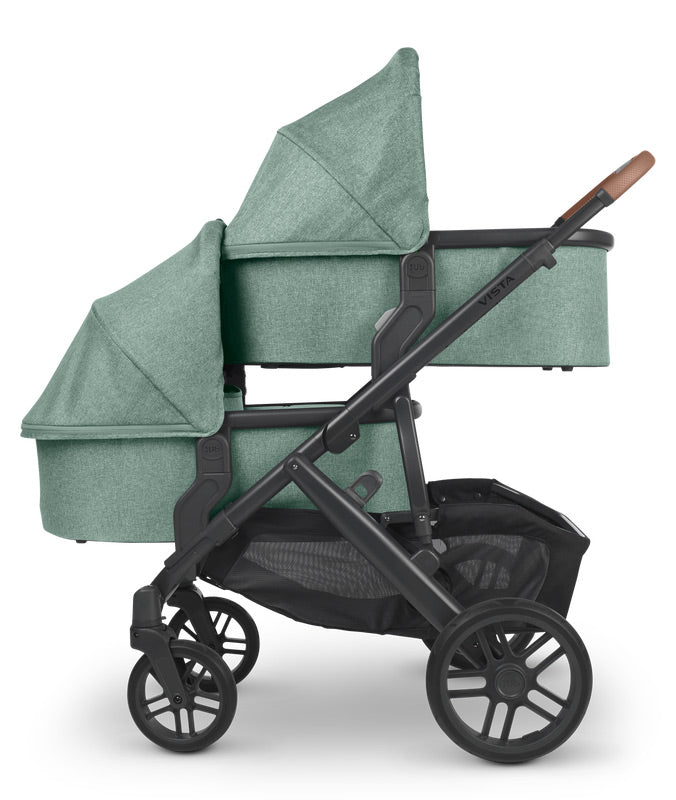 uppababy vista green UPPAbaby Vista V3 Double Stroller + Bassinet