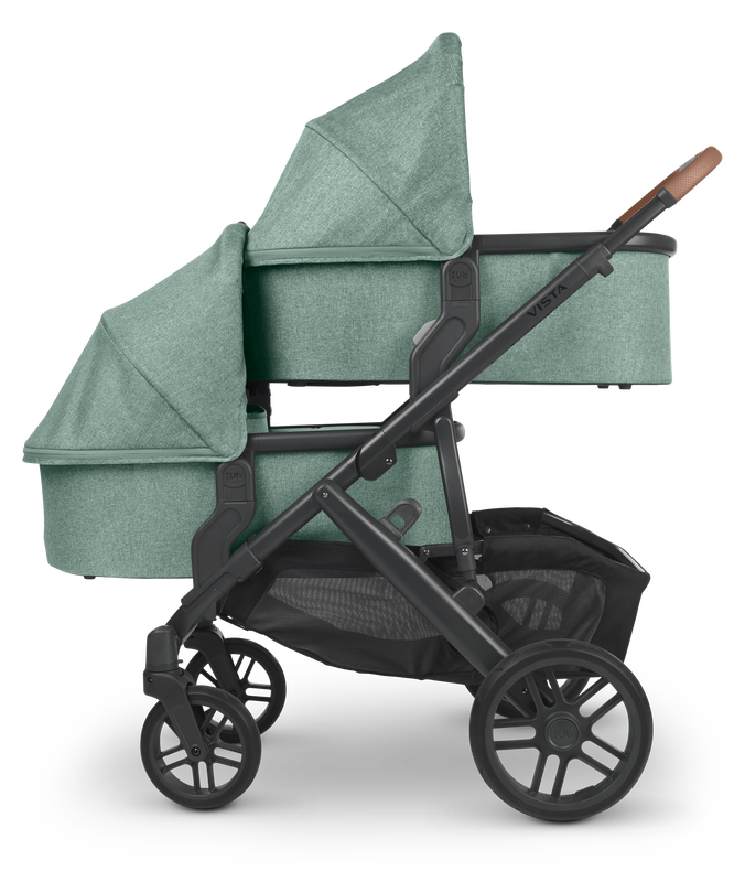 Uppababy Vista V3 Double Stroller + Bassinet features 