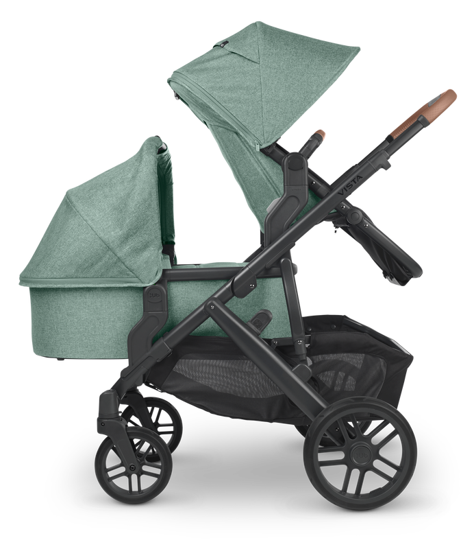 Vista V3 Double Stroller + Bassinet made by Uppababy