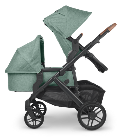 Vista V3 Double Stroller + Bassinet made by Uppababy